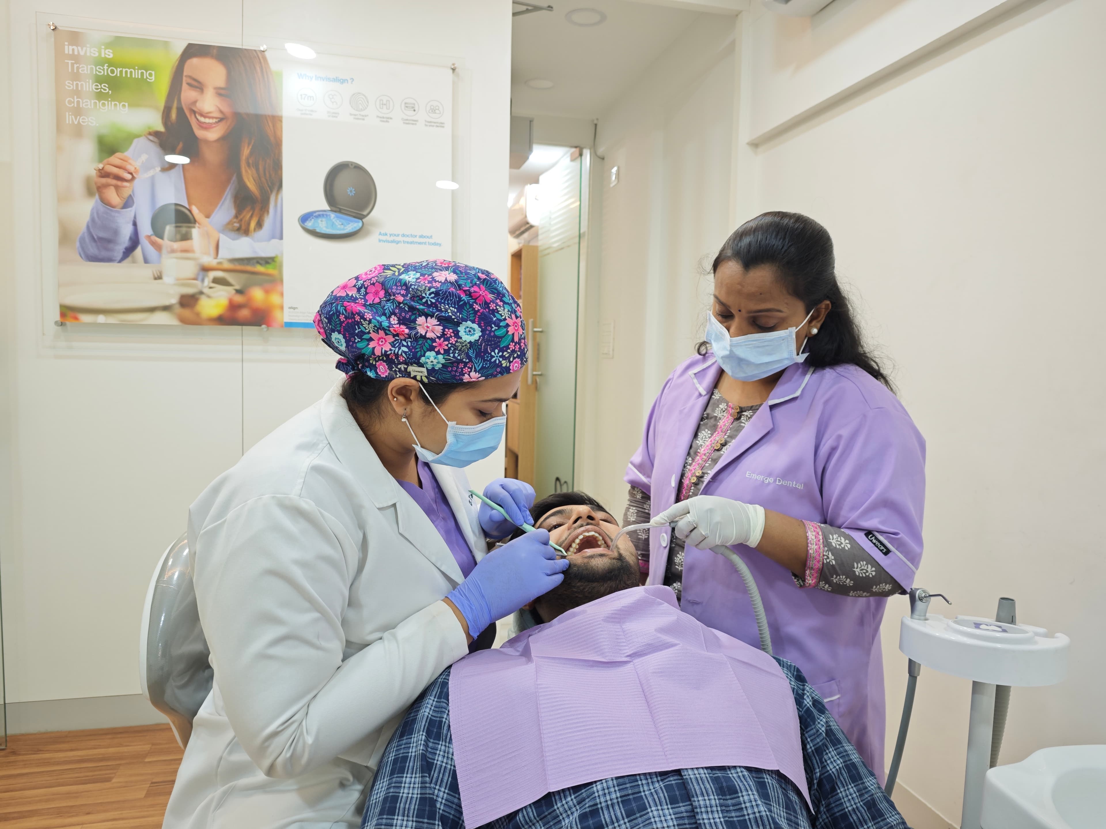 Dental care in progress at Emerge Dental Studio